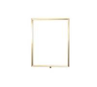 5 Star Standard Vertical A3 Sign Frame Brass for Rope Barriers