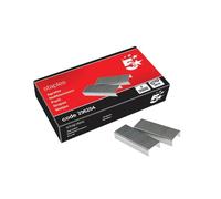 5 Star Staples Galvanised Steel Wire with a Chiselled Point 26/6 (Pack of 5000) 296204