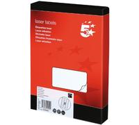 5 Star Multipurpose Labels – Laser/Copier/Inkjet – 63.5×38.1mm White – Pack of 5250