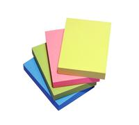 5 Star Respositionable Notes 70gsm 4 Neon Ass [Pack 12] - 943351