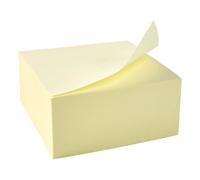 5 Star Sticky Notes Repositionable Cube 400 Sheets 76x76mm Yellow 397999