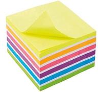 5 Star Sticky Notes Repositionable Note Cube 400 Sheets 76x76mm Assorted Rainbow 940554