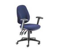 5 Star Teso High Back Task Chair with Folding Arms Blue SF9086329