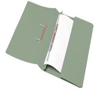 5 Star Transfer Spring File with Pocket 315gsm 38mm Foolscap Green [Pack of 25]