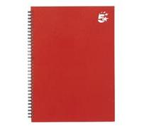 5 Star Twinbound Hardback A4 140Pg Berry Ref
