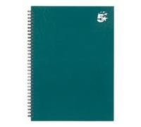 5 Star Twinbound Hardback A4 140Pg Teal Ref