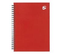 5 Star Wirebound Hardback Notebook Ruled A5 140 Page Berry (Pack of 5) 943445