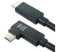 5 Star USB4 240W Cable 20GBPS Right Angle Connector 2m FS711367