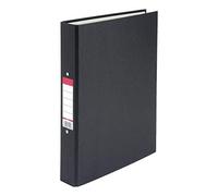 5 Star Value Ring Binder 2 O-Ring Paper Over Board Size 25mm A4 Black [Pack of 10]