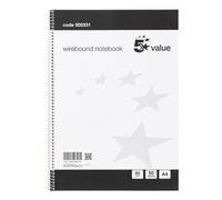 5 Star Value Wirebound Notebook Ruled 100 Pages A4 [Pack 10] [Pack 10]