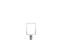 5 Star Vertical A3 Sign Frame Polished Chrome for Belt Barriers