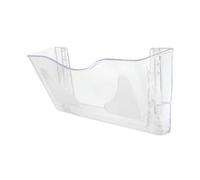 5 Star Wall Pocket Literature Holder with Wall Fixings A4 Landscape Crystal FS677401