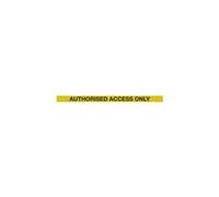 5 Star WallPro 450 Barrier Yellow Authorised Access Yellow/Black 9.1m