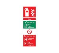 5 Star Water Extinguisher For Use On Sign Plas 300x100 VFF091SRP1030