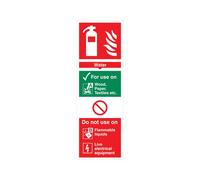 5 Star Water Extinguisher For Use On Sign Vinyl 300x100 VFF091SAV1030