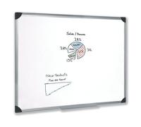 5 Star Office Whiteboard Drywipe Magnetic with Pen Tray and Aluminium