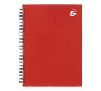 5 Star Wirebound Hardback Notebook Ruled A5 140 Page Berry (Pack of 5) 943445