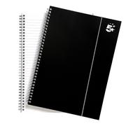 5 Star Wirebound Notebook Ruled 80gsm 160 Page Polypropylene A4 Black (Pack of 6) 930300