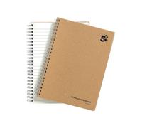 5 Star Wirebound Notebook Ruled 80gsm Recycled 160 Page A5 Buff (Pack of 5) 930287