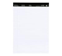 5 Star Executive Pad – Perforated Top, Feint Ruled, Blue Margin Red, 50 White Sheets A4 Pack 10