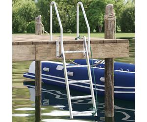 5-Step Dock Ladder Silver 58 x 77 x 191 cm Aluminium