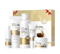 5-Step Korean Skincare Set,Korean Glass Skin Set,Korea Snail Mucin Skincare Set with Hyaluronic Acid :Hydrating Cleanser, Toner, Serum, Eye Cream, Moisturiser,Anti-Aging Face Care Kit for Women