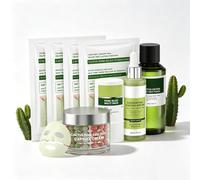 5 Step Pore Relief Cactus Korean Skincare Set: Toner, Exfoliating Serum, Multi Balm Stick, Capsule Cream, Gel Mask - Skin Care Gift Sets For Women, For Smooth & Glowing Skin, Mothers Day Gifts For Mum