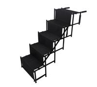 5 Steps Folding Pet Stairs for Couch & Bed, Portable Collapsible Dog Ladder for Small Medium Dogs Cats Puppy, Easy Storage & Carry for Indoor Outdoor Use