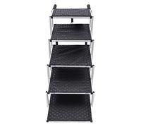 5 Steps Upgraded Dog Car Ramp for Medium and Large Dogs, Folding Portable Pet Ramp, Lightweight Non-Slip Dog Steps Stairs Ladder, Ideal for Cars Trucks SUVs