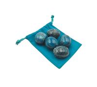 5 Stone Natural Blue Apatite - 5 Crystals Blue Apatite Polished with Energy Properties, Polished Blue Apatite (Blue Apatite, 5 PCS)