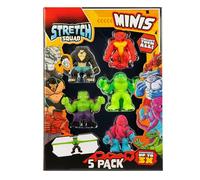 5 Stretchy Monster Toys for Kids - Fun Soft Squishy Sensory Fidget Figures, 3x Stretch, Pull, Twist & Squeeze, Designs Sent at Random, Party Bag Fillers, Stress Relief Toys for Children Aged 3+