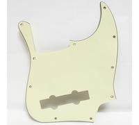 5-String Bass Pickguard 10-Hole Replacement Scratch Plate for Fender Jazz Bass, Pick Guard with Mounting Screws (SN7)