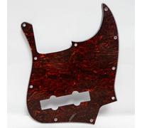 5-String Bass Pickguard 10-Hole Replacement Scratch Plate for Fender Jazz Bass, Pick Guard with Mounting Screws (SN2)