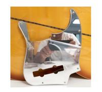 5-String Bass Pickguard 10-Hole Replacement Scratch Plate for Fender Jazz Bass, Pick Guard with Mounting Screws (SN9)