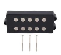 5 String Bass Pickup, Double Coil Bass Pickup with External Ceramic Magnet for Professional Metal Body Bass Guitars, Clear Sound and Enhanced Low Frequency Response