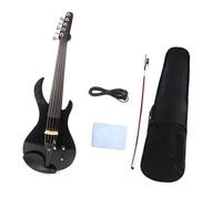 5 String Dark Electric Violin New 4/4 Flame Solid Wood Powerful Sound Hand Carved Solid Maple Construction