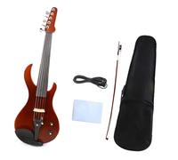 5 String DARK RED COLOR Electric Violin New 4/4 Flame Guitar Shape Solid Wood Powerful Sound