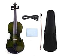 5 String Electric-Acoustic Violin 4/4 Maple+Spruce Hand Made Case+bow+Cable Full Size Violin