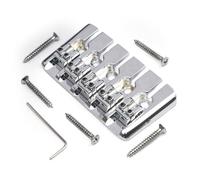 5 String Electric Bass Bridge Vintage Rock Saddle Base Bridge Bottom Through String Base Fixed Bridge Easy Installation