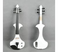 5 string Electric Violin 4/4 Solid wood Ebony Fittings Free Violin Case Bow White violins professional