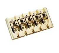 5 String Vintage Adjustable Metal Plate Bass Bridge(Gold)
