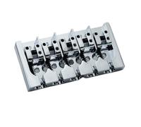 5 String Vintage Adjustable Metal Plate Bass Bridge(Silver)