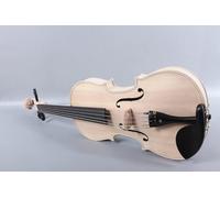 5 string violin 4/4 Full size unfinished White Violin Ebony Fittings Maple spruce wood DIY violin