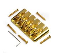 5 Strings Electric Bass Bridge Vintage Locked Saddles Bass Bridge Bottom Through String Bass Fixed Bridge Electric Bass Bridge Replacement