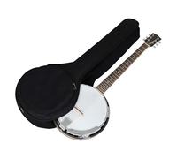 5 Strings Oxford Cloth Padded Banjo Bag Waterproof Carrying Case with Strap for Five String Instrument Storage Ethnic Styles Thickened Banjo Bag