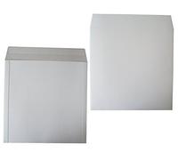 5 Strong 12" LP Record Vinyl Peel and Seal White Board MAILERS ENVELOPES - 625 Micron Cardboard SELF Seal Packaging MAILING Postal Postage Packets