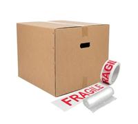 5 Strong Cardboard Moving House Boxes Large Kit 51cm x 51cm x 39cm (20" x 20" x 15") Removal packing Boxes for Moving House with Room Checklist & Carry Handles | Made in Britain