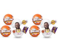 5 Surprise 2 Capsules NBA Ballers by ZURU, Collectable Mystery Unboxing for Boys, Realistic Miniature Basketball Sports Toy (Pack of 2)