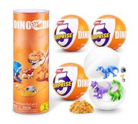5 Surprise Dino Capsule Series 1 (3 PACK) by ZURU - Collectible Mystery Capsule, Toy for Boys, with Mini Dinosaurs and, Accessories