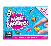 5 SURPRISE Mini Brands Limited Edition 24 Pack Advent Calendar by ZURU with 4 Exclusive Minis, Mystery Capsule Real Miniature Brands Collectibles, 77261